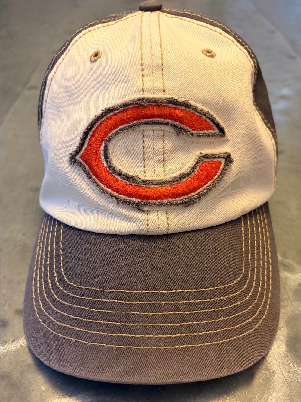 CHICAGO BEARS ‘47 Forty Seven Baseball Hat Cap Blue & Off-White X-Large